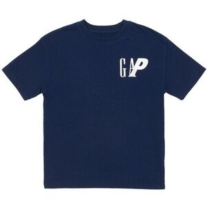 Palace x Gap Kids Navy Blue Logo Graphic Streetwear T-Shirt Size XS NWT